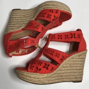 Michael Kors Damita Floral Wedge Size~6M